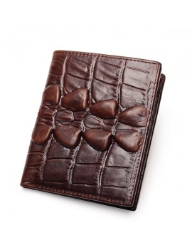 Genuine Leather Vintage Alligator Pattern Wallet For Men