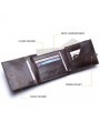 Vintage Genuine Leather Cowboy Trifold Wallet For Men