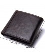 Vintage Genuine Leather Cowboy Trifold Wallet For Men