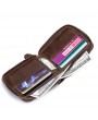 Genuine Leather Retro Multifunction Wallet Casual Coin Zipper Bags For Men