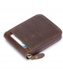 Genuine Leather Retro Multifunction Wallet Casual Coin Zipper Bags For Men