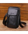 Genuine Leather Multi-functional 6/7 Inches Phone Bag Waist Bag Crossbody Bag For Men