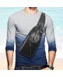 Outdoor Shoulder USB Charging Port Chest Bag Sling Bag Travel Daypack Crossbody Bag For Men