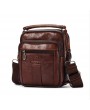 Men Cowhide Messenger Bag Handbag Wasit Bag Small Crossbody Bag