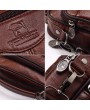 Men Cowhide Messenger Bag Handbag Wasit Bag Small Crossbody Bag