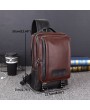 Large Capacity Vintage Casual Outdoor Sling Bag Chest Bag Crossbody Bag For Men