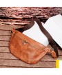 Vintage PU Leather Casual Sling Bag Waist Bag Crossbody Bag For Men