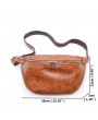 Vintage PU Leather Casual Sling Bag Waist Bag Crossbody Bag For Men