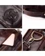 Men Genuine Leather Retro Messenger Bag Casual Shoulder Bag