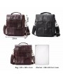 Men Genuine Leather Retro Messenger Bag Casual Shoulder Bag