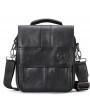 Men Genuine Leather Retro Messenger Bag Casual Shoulder Bag