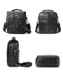 Men Genuine Leather Retro Messenger Bag Casual Shoulder Bag