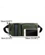 Men Nylon Waterproof Sport Phone Bag Outdoor Multi-function Crossbody Bag