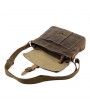 Vintage Canvas Genuine Leather Waterproof Shoulder Bag Messenger Bag Crossbody Bag For Men