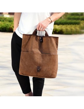 Vintage Canvas Business Handbag Shoulder Bag Crossbody Bag For Men