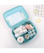 Women Collapsible Portable Cosmetic Bags Tabs Adjustable Storage Bag