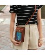 5.5inch Phone Bag PU Leather Portable Wallet Card Holder Purse