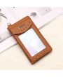 5.5inch Phone Bag PU Leather Portable Wallet Card Holder Purse