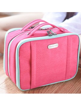 Women Multi-layer Large-capacity Cosmetic Bag Storage Bag Portable Wash Bag