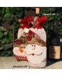 Christmas decorations Santa Claus bags red wine bag tableware decorative items