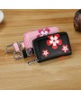 Women Floral PU Leather Car Key Holder Casual Storage Bag