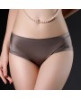 Sexy Hip Lifting Lace Back Seamfree Ice Silk Mid Waist Panties