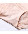 Sexy Hip Lifting Lace Back Seamfree Ice Silk Mid Waist Panties