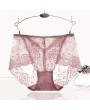 Sexy Seamfree See Though Lace Mid Waist Panties For Women