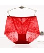 Sexy Seamfree See Though Lace Mid Waist Panties For Women