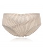 Soft Striped Seamless Breathable Ice Silk Mid Waist Panties