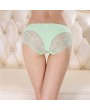 Lace Seamless Ice Silk Cotton Crotch Low Rise Panties