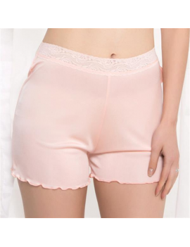 Comfortable Silk Soft Lace-trim Breathable Boyshorts For Women