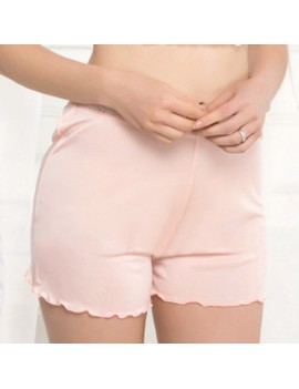 Comfortable Silk Soft Lace-trim Breathable Boyshorts For Women