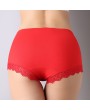 Cotton Lace-trim Hip Lifting Soft Mid Rise Panties