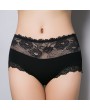 Cotton Lace-trim Hip Lifting Soft Mid Rise Panties