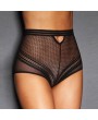 Plus Size High Waist Tummy Control Hollow Lace Panties