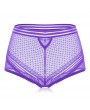 Plus Size High Waist Tummy Control Hollow Lace Panties