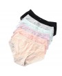 Lace-trim Seamless Cotton Crotch Low Rise Panties