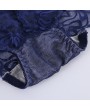 Plus Size See Through Lace Hip Lifting Mid Waist Panties