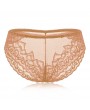 Plus Size See Through Lace Hip Lifting Mid Waist Panties