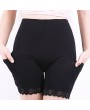 High Waisted Tummy Shaping Lace-trim Pocket Modal Boyshorts