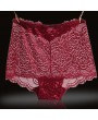 See Through Lace Hip Lifting Cotton Crotch High Waist Panties