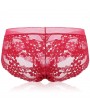 Flower Embroidery Lace Low Cut Seamless Pure Cotton Panties