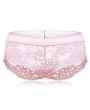 Flower Embroidery Lace Low Cut Seamless Pure Cotton Panties