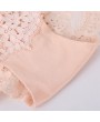 Flower Embroidery Lace Low Cut Seamless Pure Cotton Panties