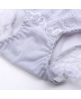 Lace Embroidered Breathable Seamfree Mid Waist Panties