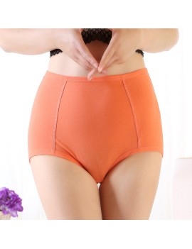 Plus Size High Waisted Cotton Tummy Control Full Hip Panties