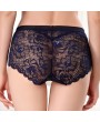 Lace Embroidered Hollow Breathable Mid Waist Panties