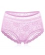 Plus Size Lace Tummy Slimming Breathable Panties For Women