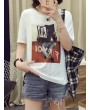 Casual Character Printed Short Sleeve T-shirt